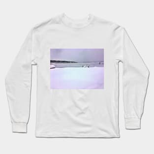 Great White North - A Very Cold Day on a Northern Canadian Lake Long Sleeve T-Shirt